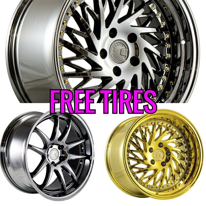 HOLIDAY SALE :BUY RIMS GET FREE TIRES! NO CREDIT CHECK/ ONLY $50 DOWN PAYMENT