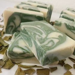 Cool Fresh Aloe Shea Butter Natural Handmade Cold Process Soap