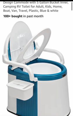 White Portable toilet