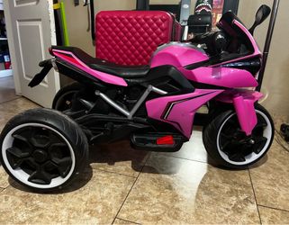 Pink motorcycle electric