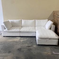 White Cloud Sectional ( Delivery)
