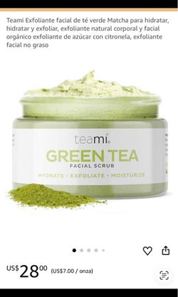 Green tea facial scrubs