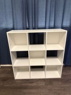 9 Cube Organizer White