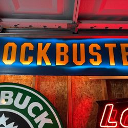 Original Vintage Blockbuster Sign