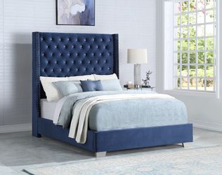 Blue Queen Size Bed