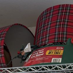 Christmas Lamp Shades And Tree Stand