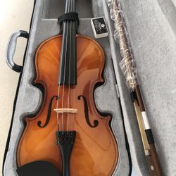 New Violin With Case Bow Rosin 
