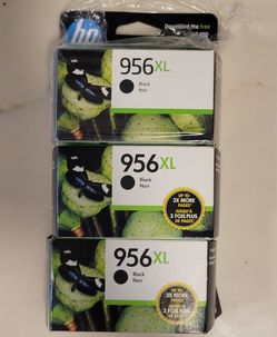 HP 956 XL Ink New (3) cartridges