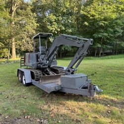 Mini Excavator With Trailer