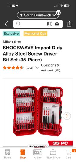 Milwaukee packout bit set