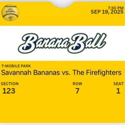 The Firefighters At Savannah Bananas - Fri 