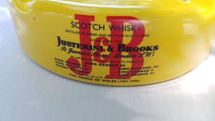 Rare vintage French ceramic J&B ashtray