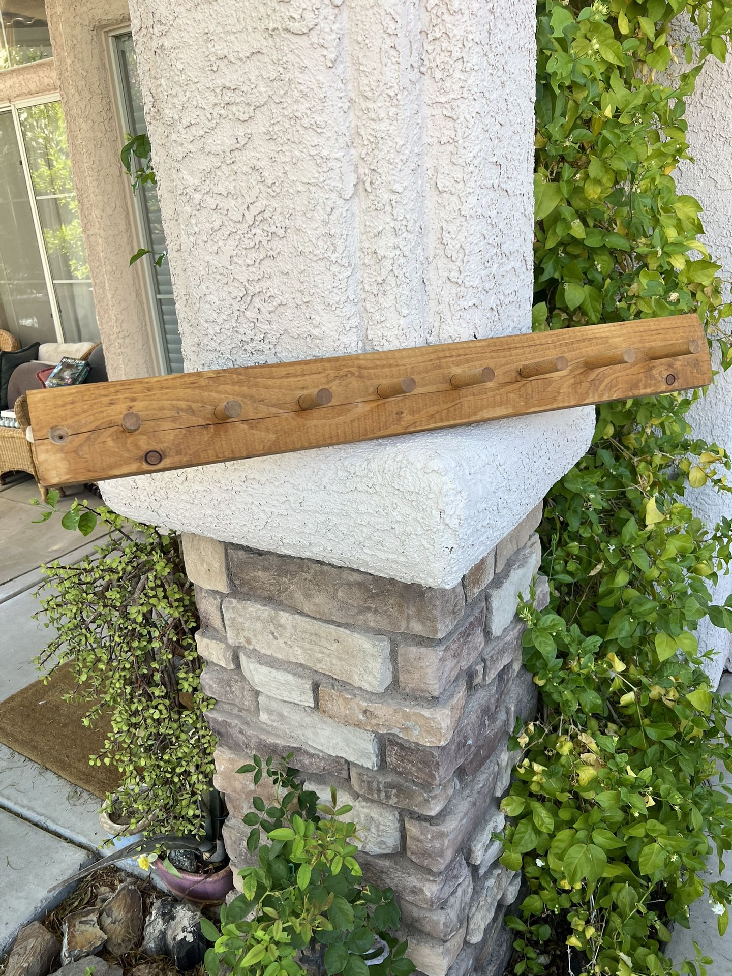Wood Coat Rack / Peg Rack / Cabin Decor - 36”