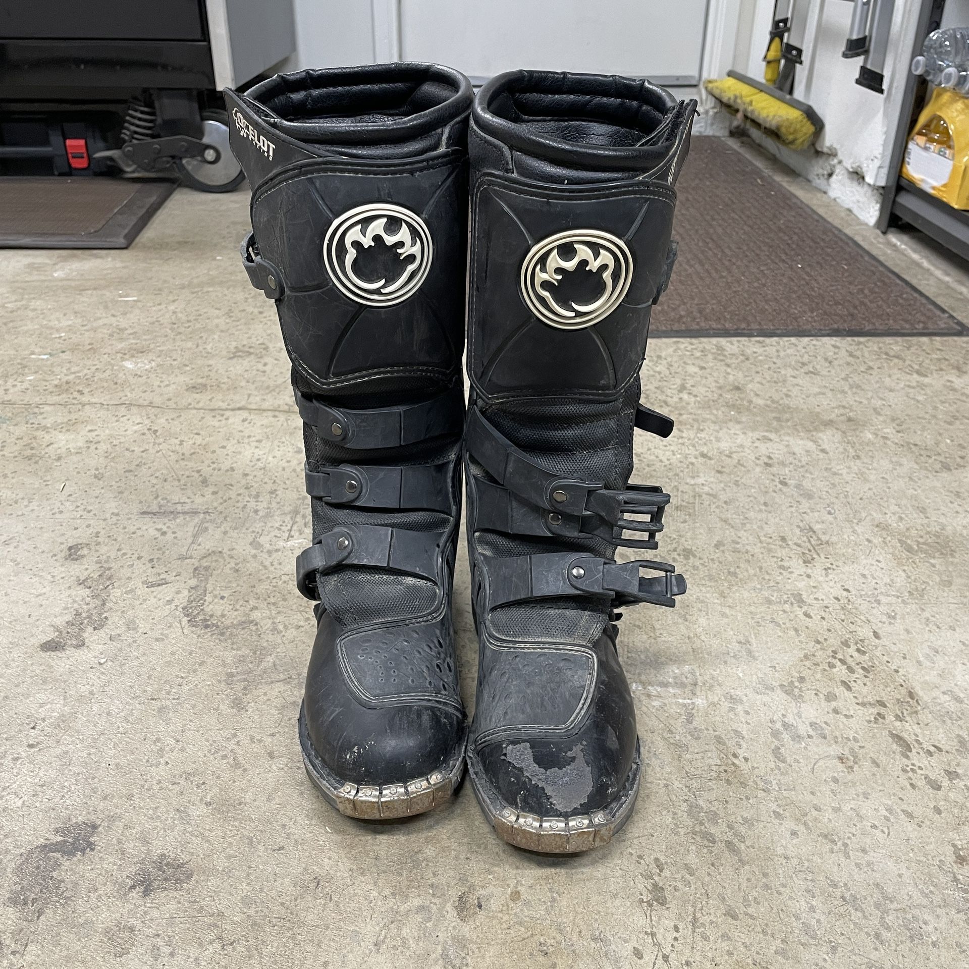 Ocelot Dirt Bike Boots, Size 8