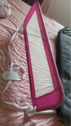 Pink toddler bed rail