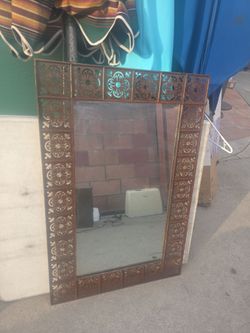 Metal Morroccan Mirror