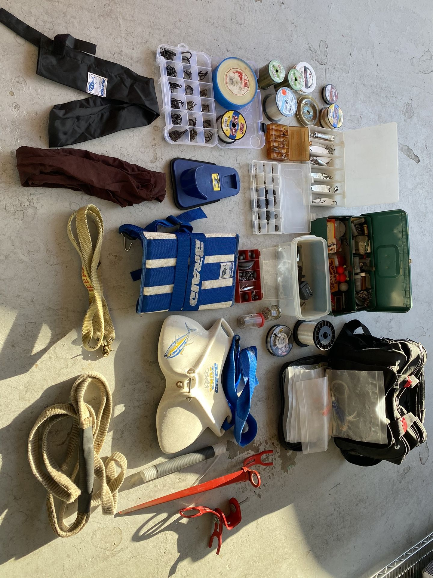 A Lifetime Of Fishing Gear In Tackle Box