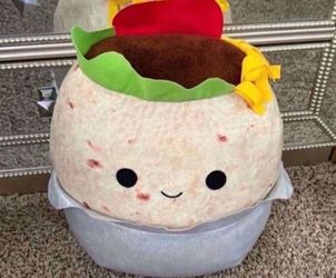 Brand New 16” inch Squishmellow Burrito Plush