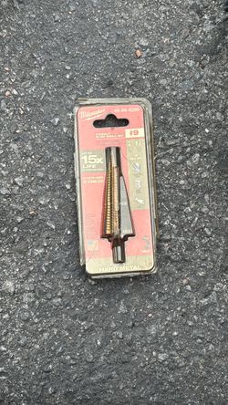 Cobalt step drill bit #9