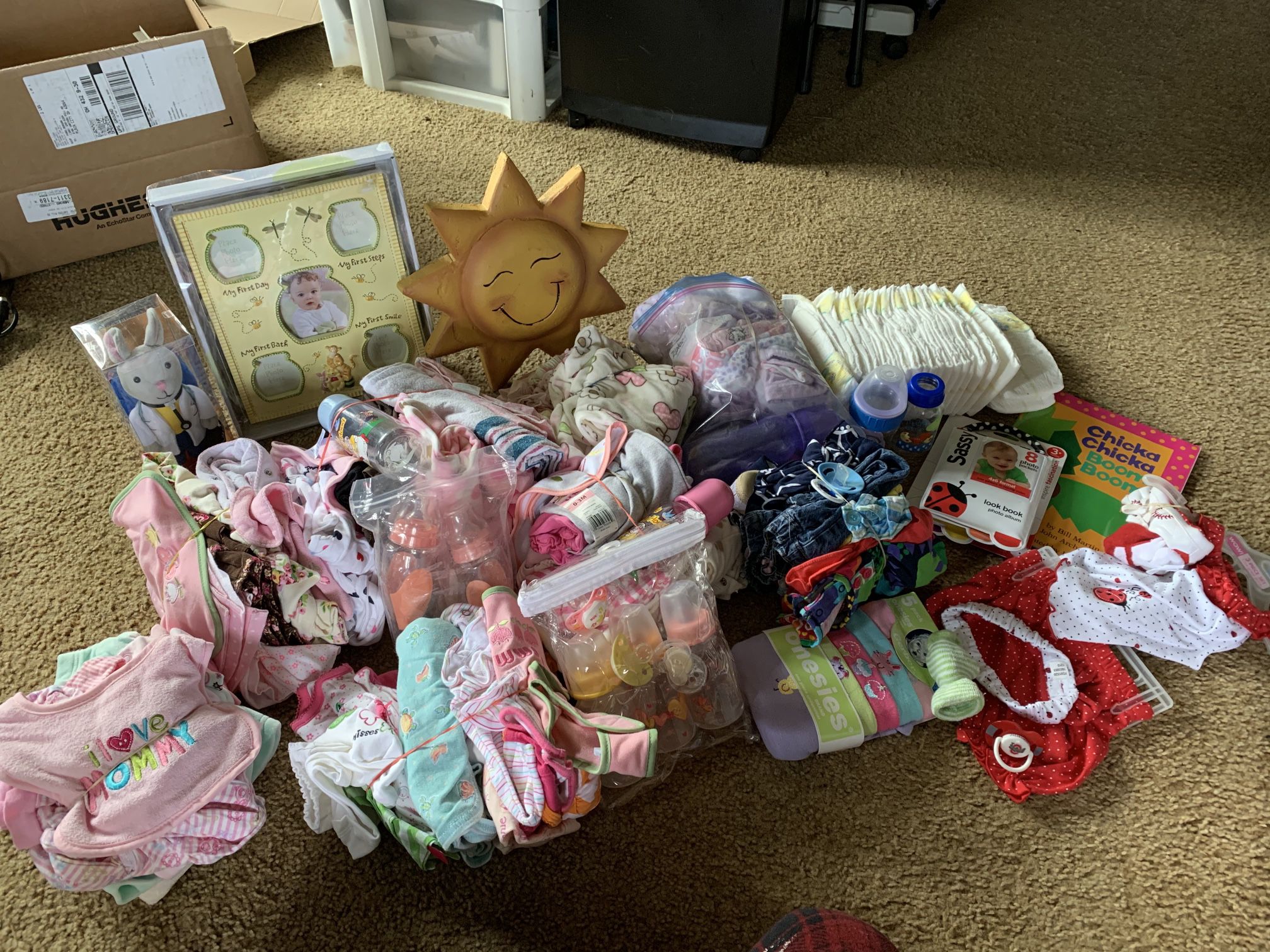 Lot of Baby Shower Gifts - clothes/toys/decor/etc