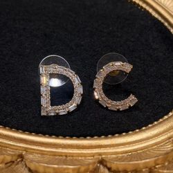 Initial Earrings Clearance Gold 