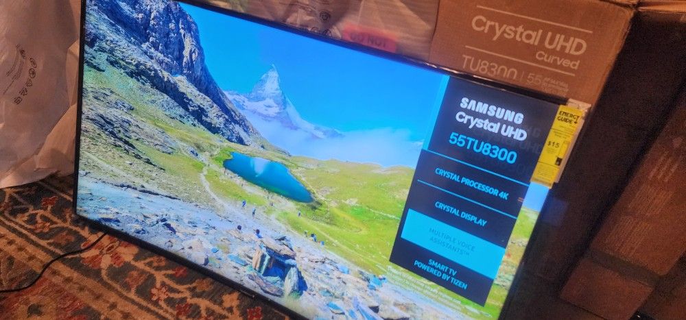 55" Samsung Curved Tv Smart 4k 