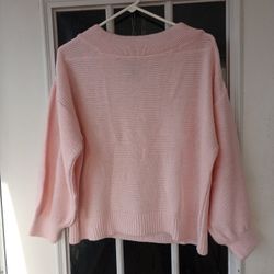Primark Women's Pink Sweater Sz. Medium 