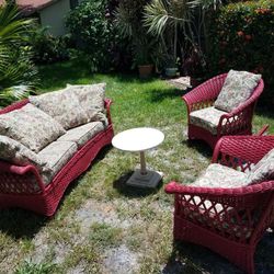 Antique Wicker Furniture Set