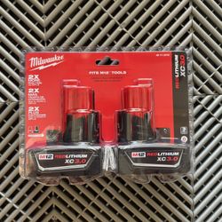 Milwaukee M12 Battery XC 3.0 Ah Battery Pack