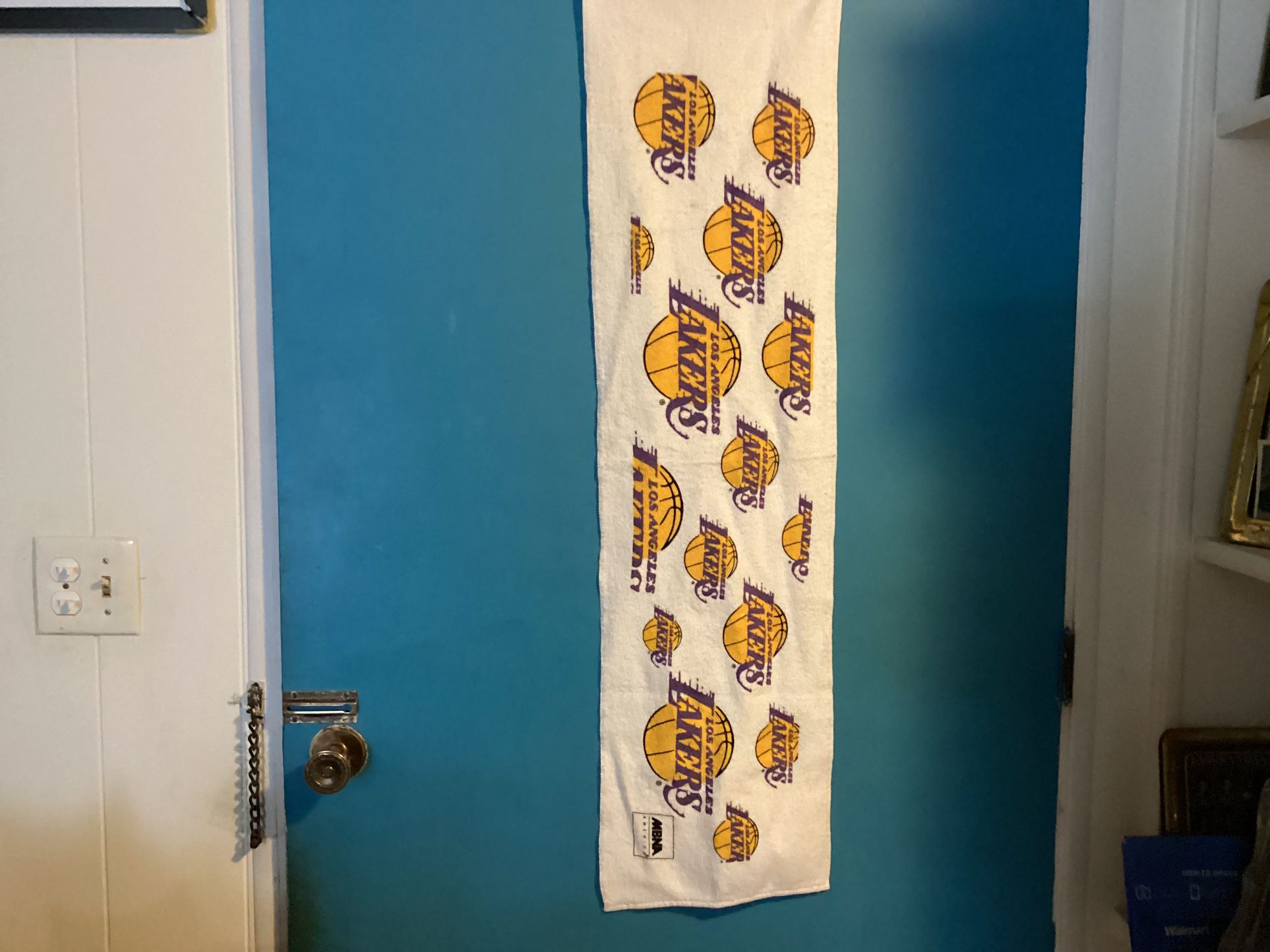 Rare Vintage Los Angeles Lakers Basketball Game Towel