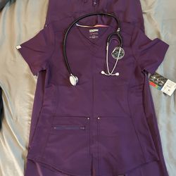 Women’s Plum Scrub Set