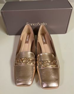 Franco Sarto Gold  Loafers, women’s size 9 1/2