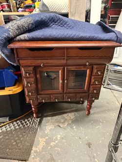 Wooden Apothecary Cabinet