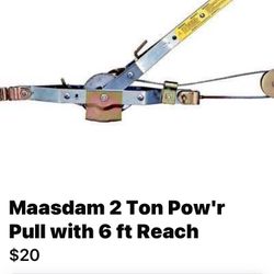 Maasdam 2 Ton Pow'r Pull with 6 ft Reach