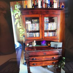 1800’s Mahogany Empire Secretary Bookcase