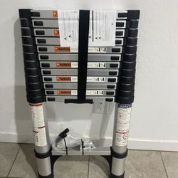 Heavy duty telescopic ladder - 12:5 feet - new - L90