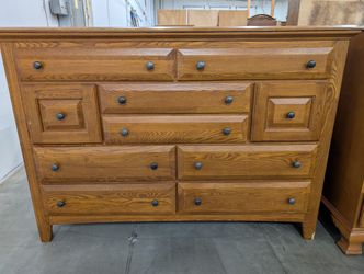 Tradewins Sturdy Wood Nine-Drawer Dresser with Classic Design