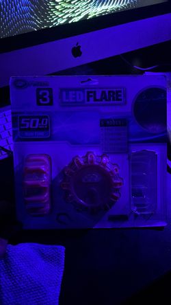 3-Pack LED Road Flare Set  3-pack LED road flares 50hr