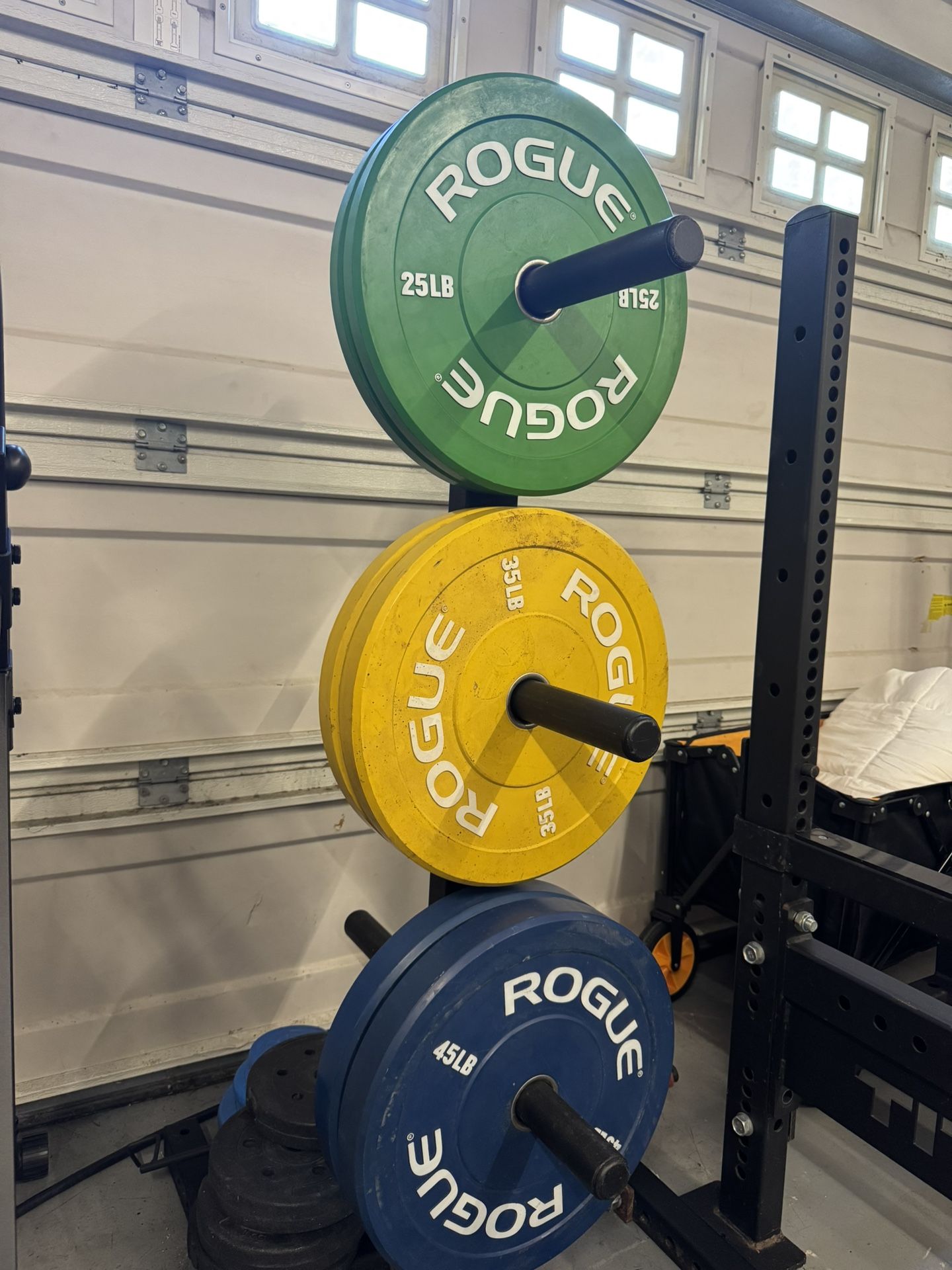 Rogue Color Bumper Plates (25/35/45LB Sets) – $740 Retail – Selling for $400