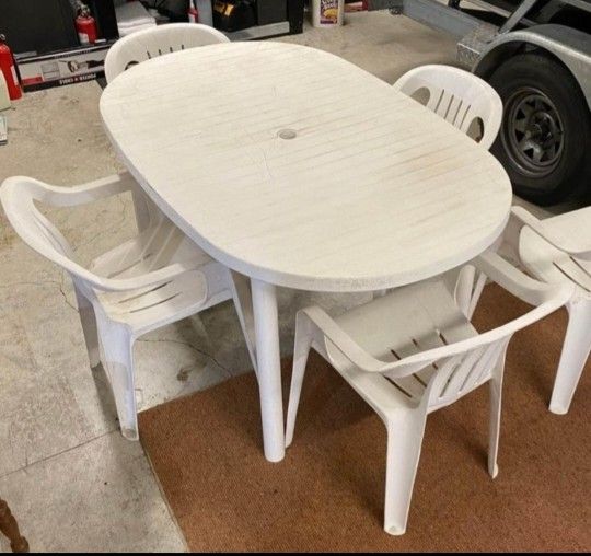 Oval Table With 4 Chairs