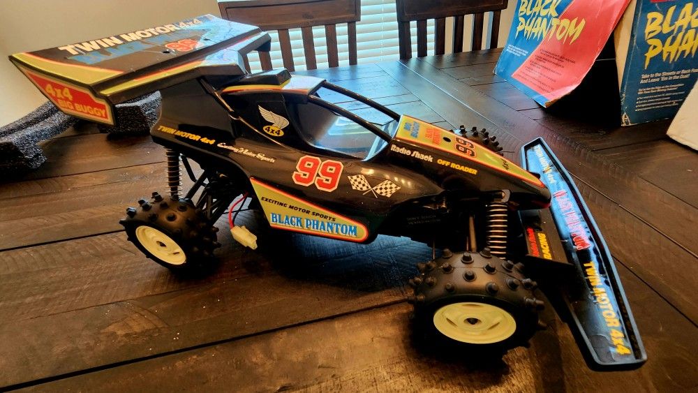 Vintage Classic Radio Shack Black Phantom RC Car