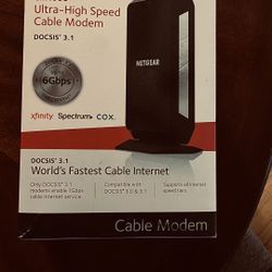 Netgear ultra high speed, cable modem