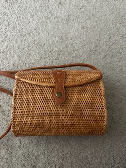 Brown Rattan Bag