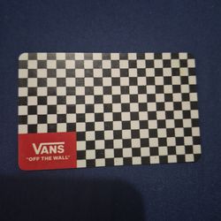 Vans gift card