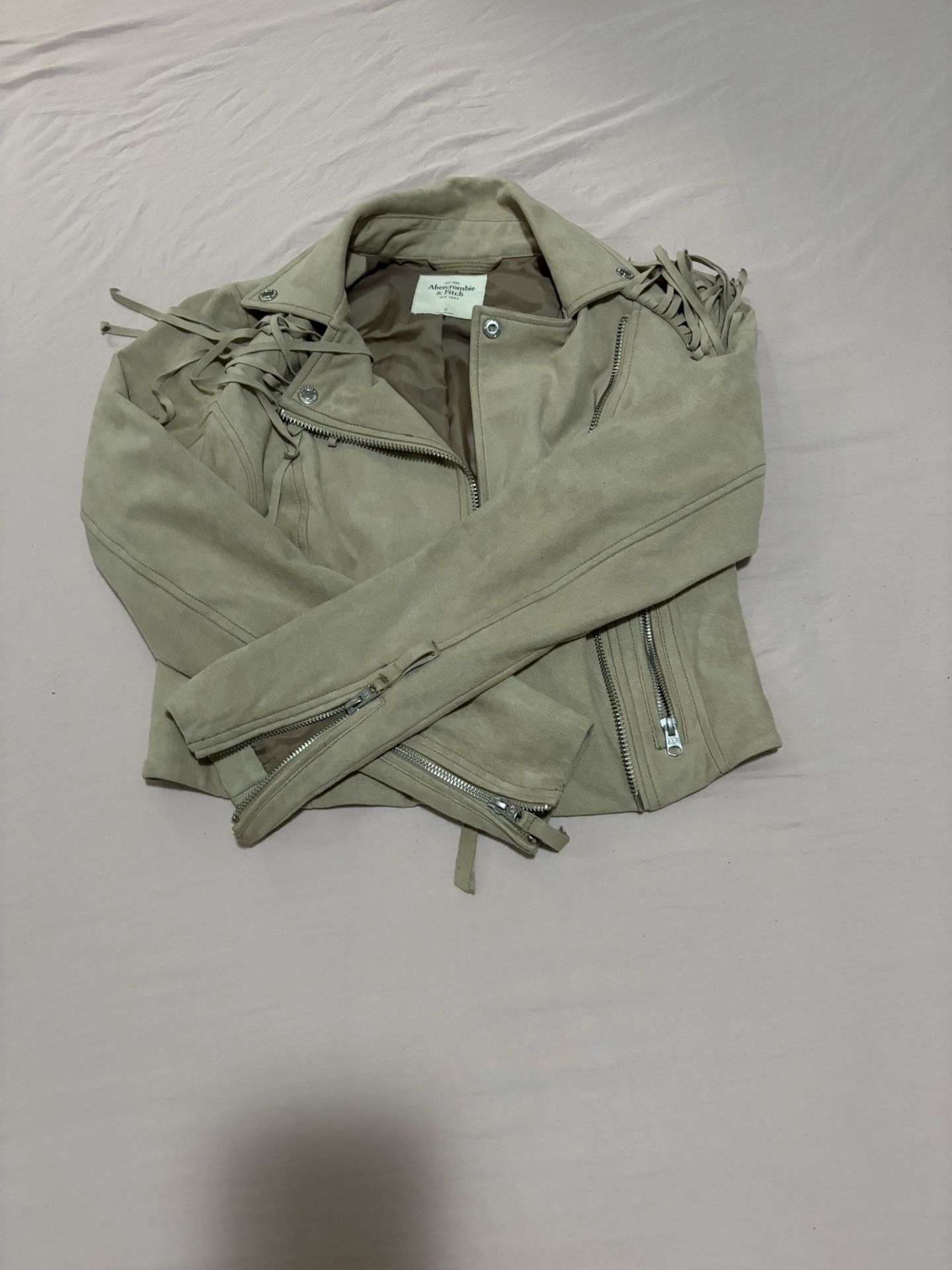 Small abercombie and fitch fringe jacket