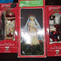 Christmas Ornaments And Topper