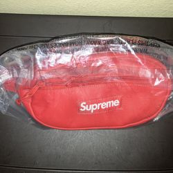 Supreme FW23 Leather Waist Bag (Red)