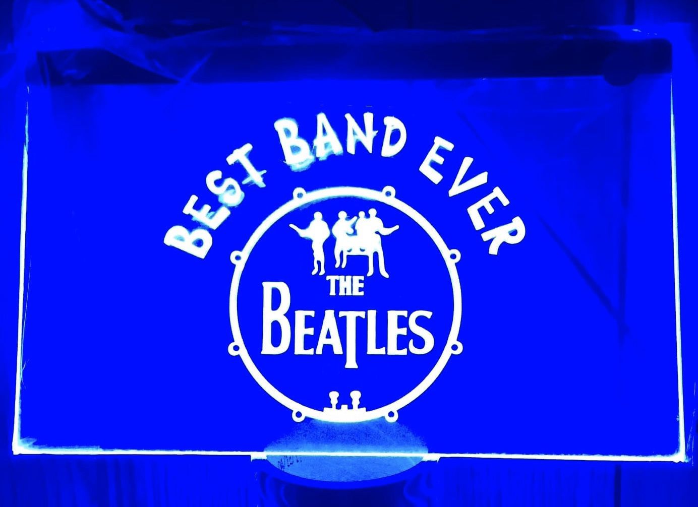 The Beatles 3D engraved LED neon Light Sign 12”x8”