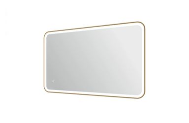 Elegant Furniture and Lighting MRE6A3048SG Harmoni 30 x 48 Inch Rectangle LED Front and Backlit Wall Mirror, Satin Gold