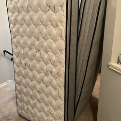 Twin Bed(s), Bunkie Board(s), Topper and Frame(s)…Barely Used. READ DESCRIPTION BELOW!